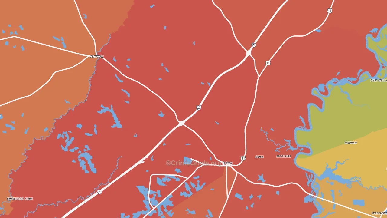 35462, AL Map of Theft Rates