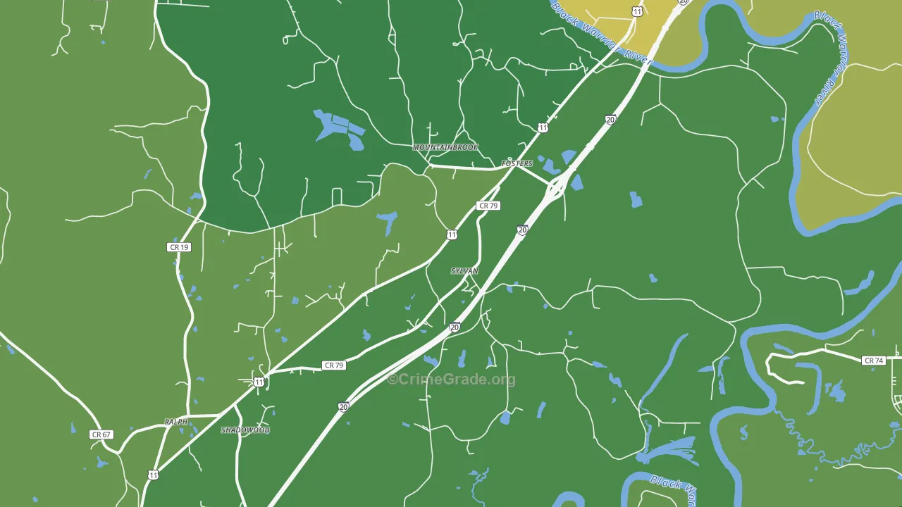 35463, AL Map of Theft Rates