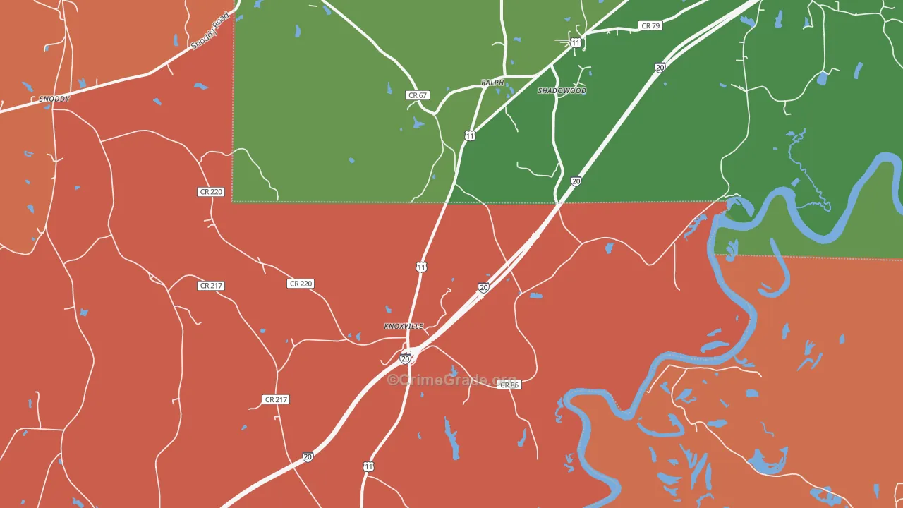 35469, AL Map of Theft Rates