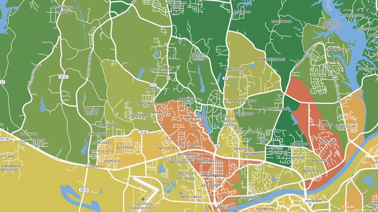 35473, AL Map of Theft Rates