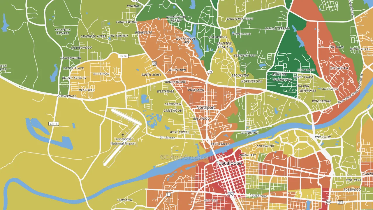 35476, AL Map of Theft Rates