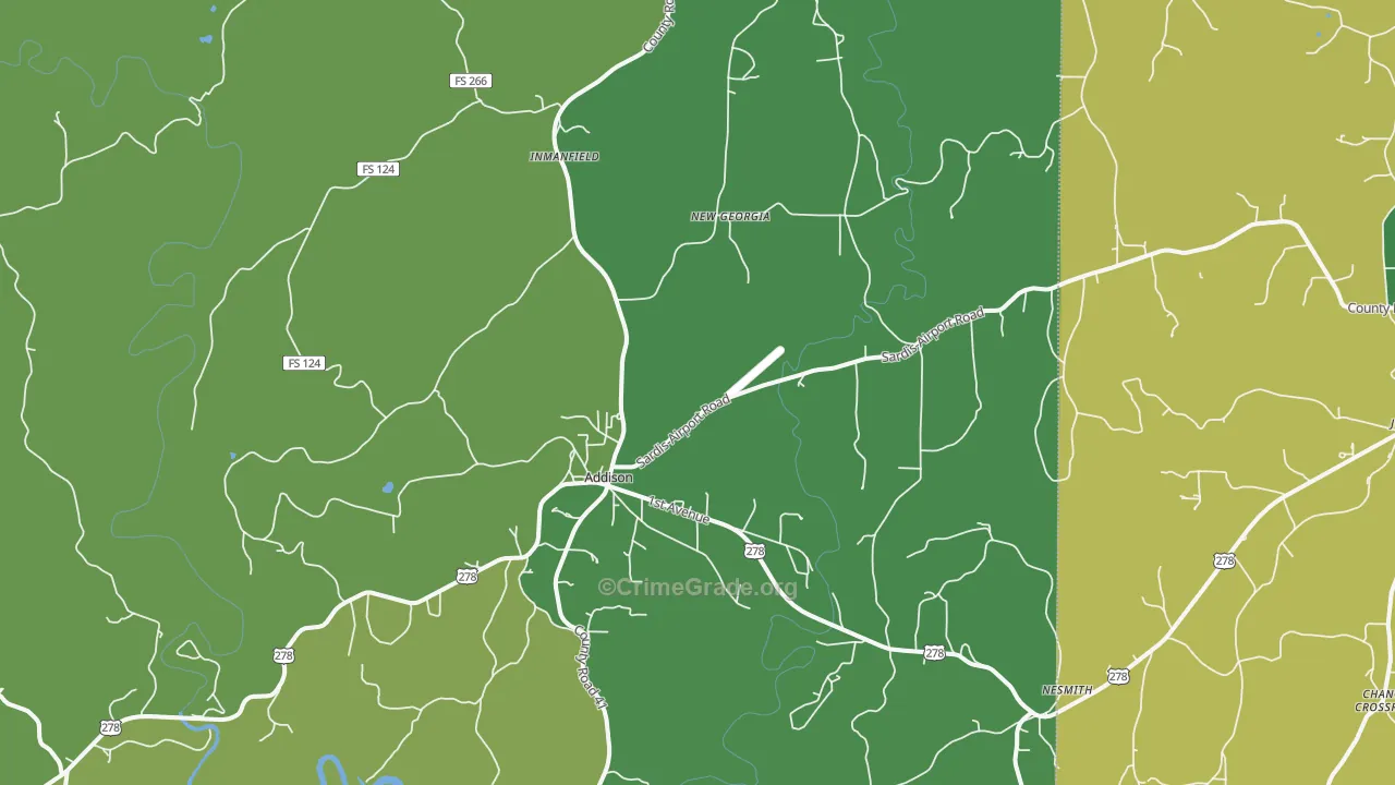 35540, AL Map of Theft Rates