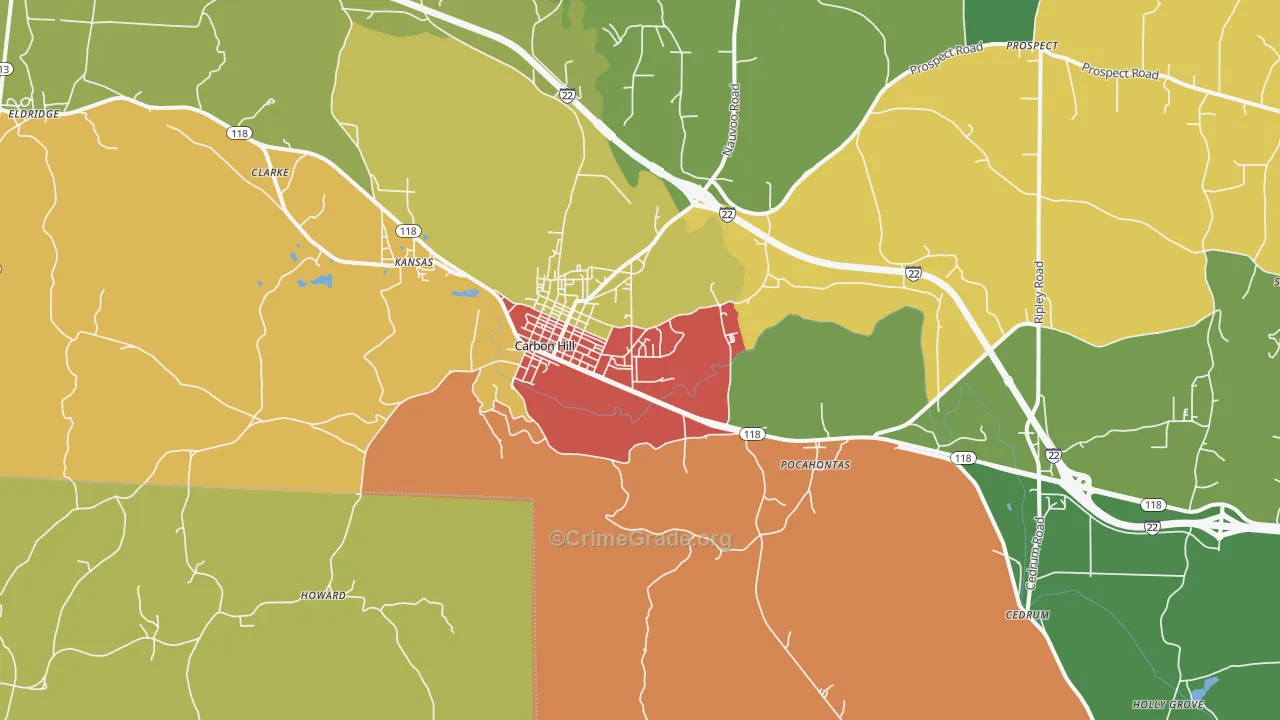 35549, AL Map of Theft Rates