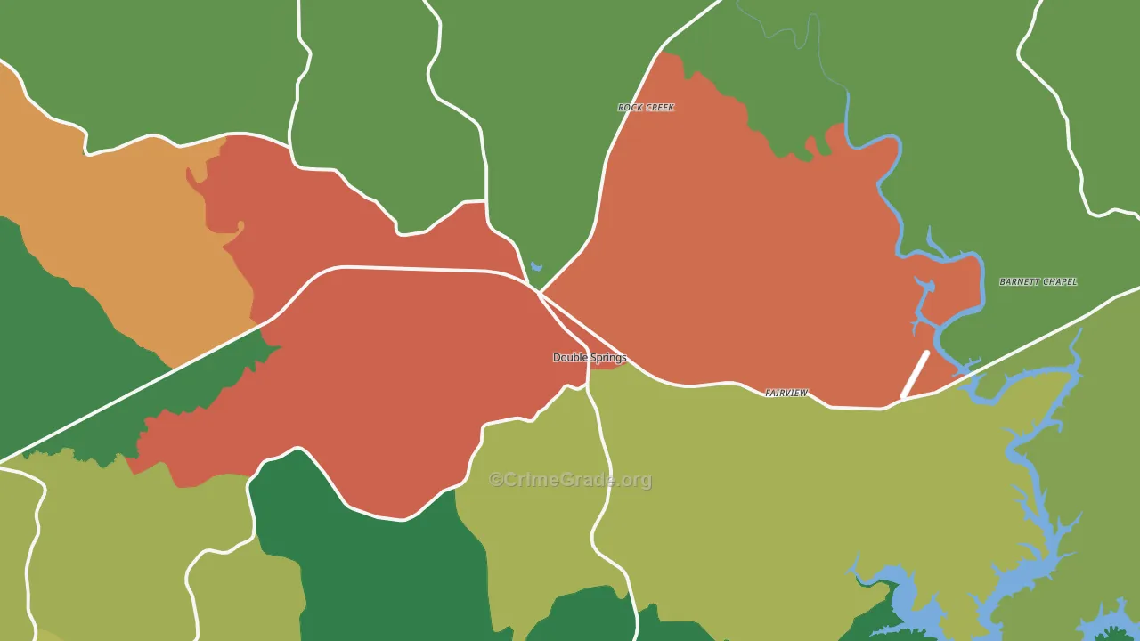 35553, AL Map of Theft Rates