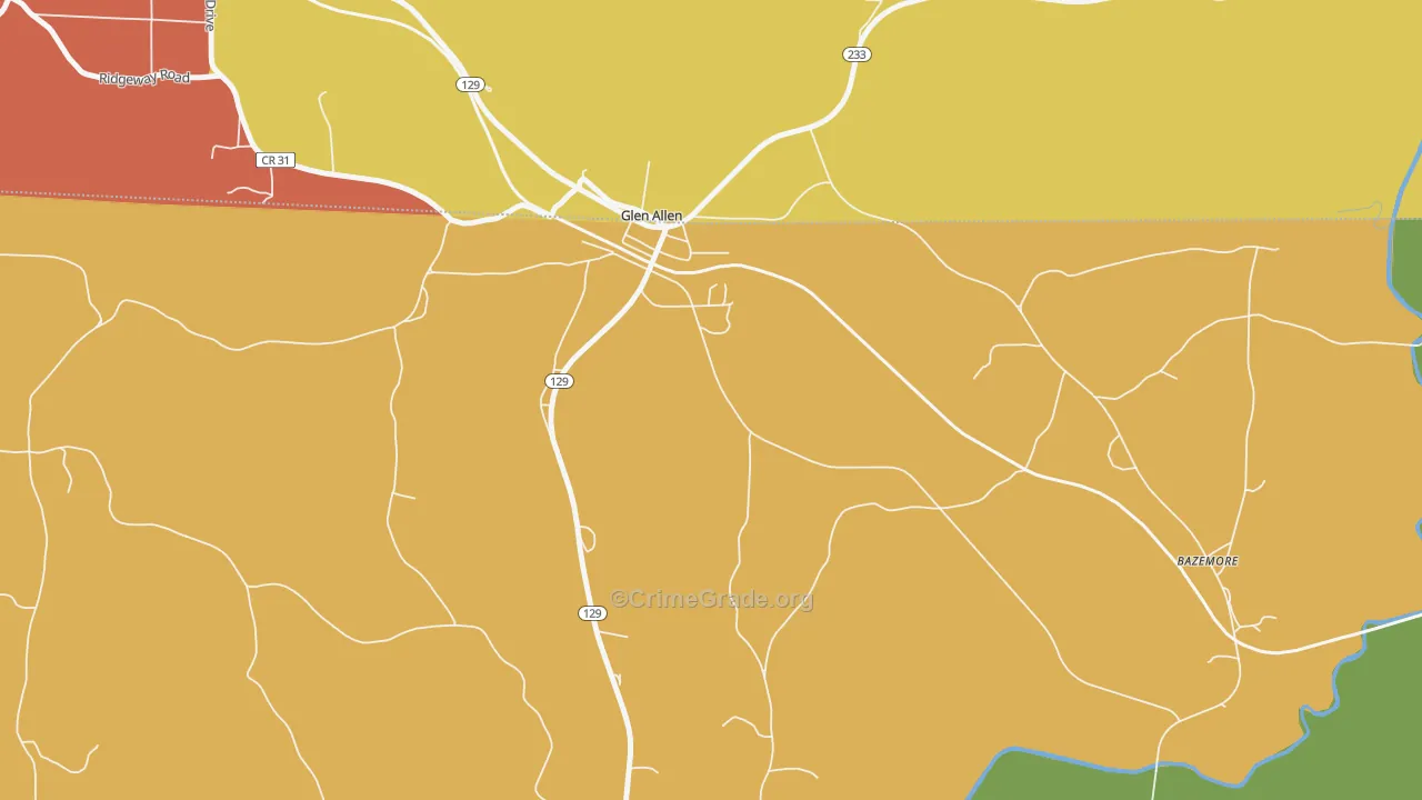35559, AL Map of Theft Rates