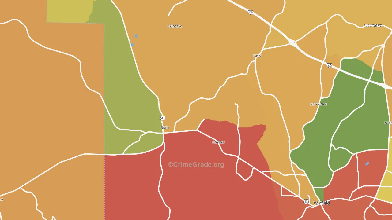 35563, AL Map of Theft Rates