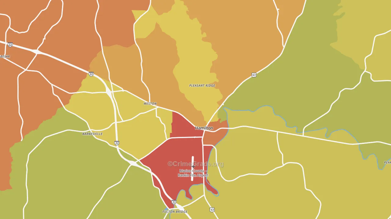 35570, AL Map of Theft Rates