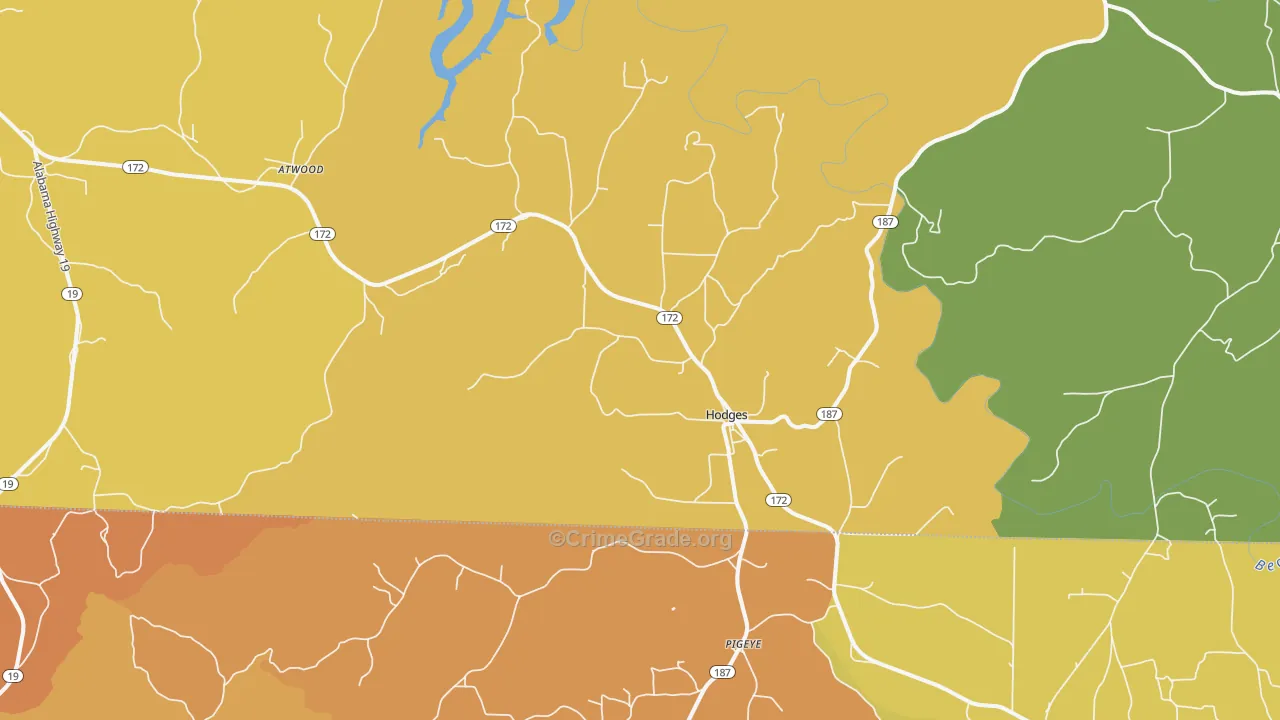 35571, AL Map of Theft Rates