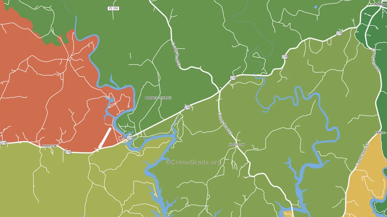 35572, AL Map of Theft Rates