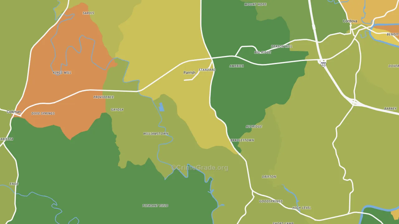 35580, AL Map of Theft Rates