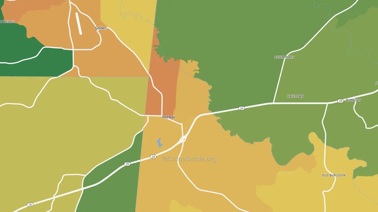 35582, AL Map of Theft Rates
