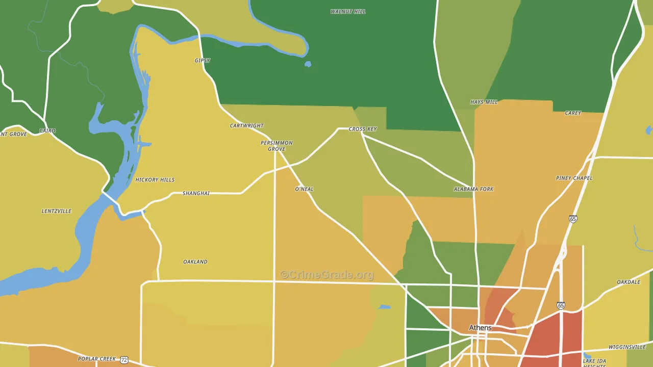 35614, AL Map of Theft Rates