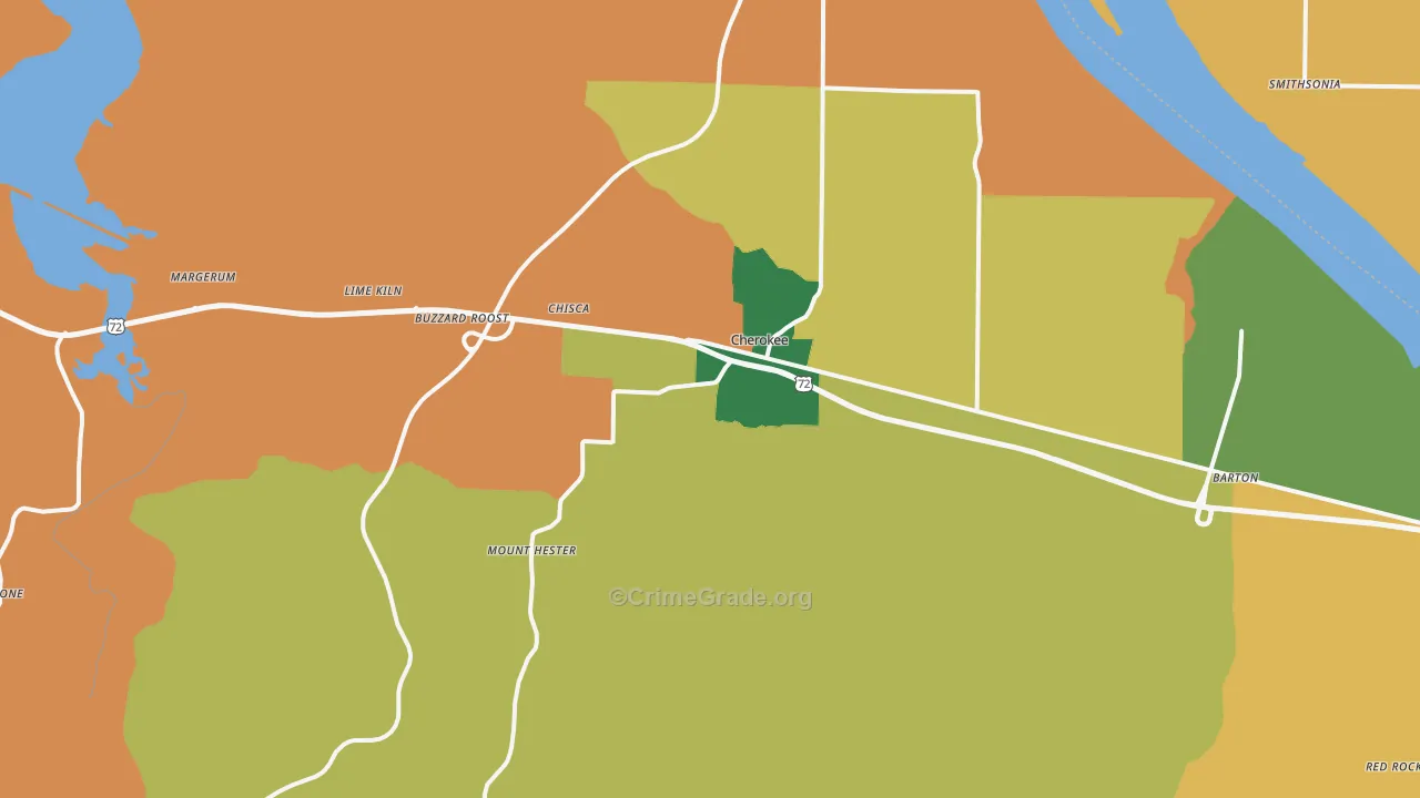 35616, AL Map of Theft Rates