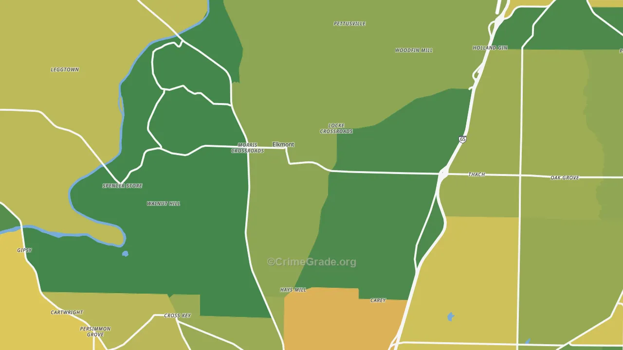 35620, AL Map of Theft Rates