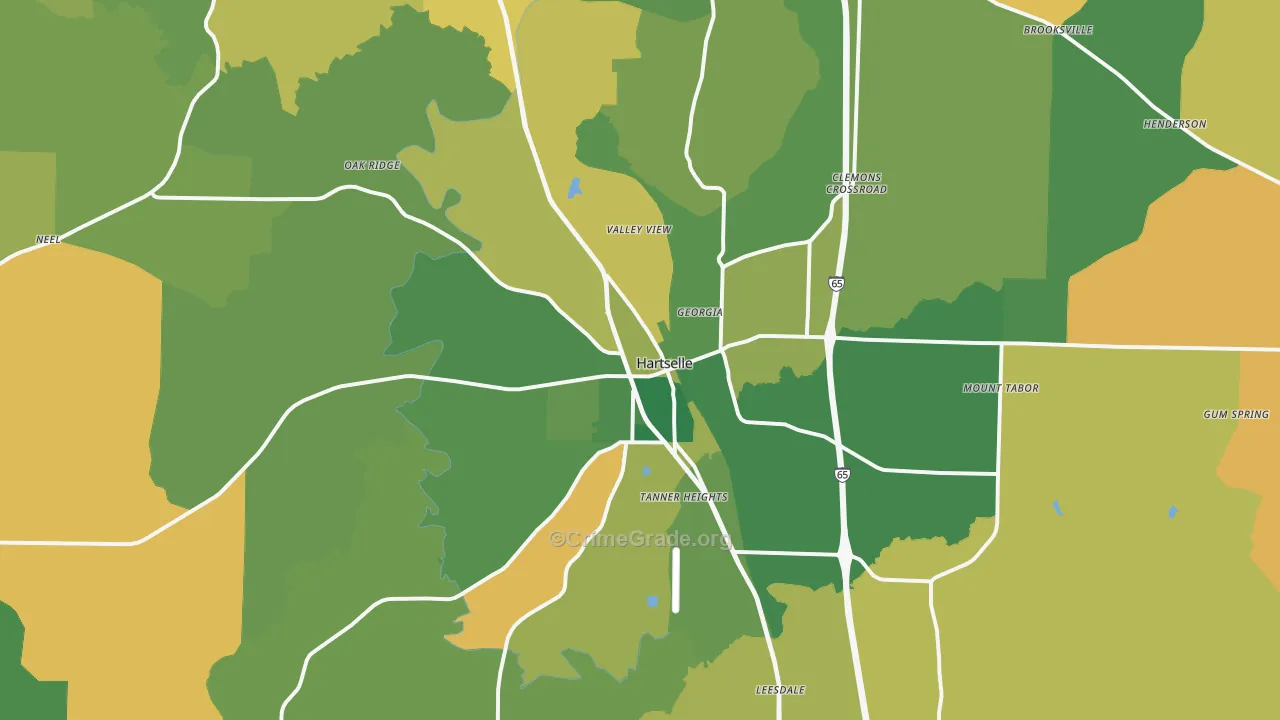 35640, AL Map of Theft Rates