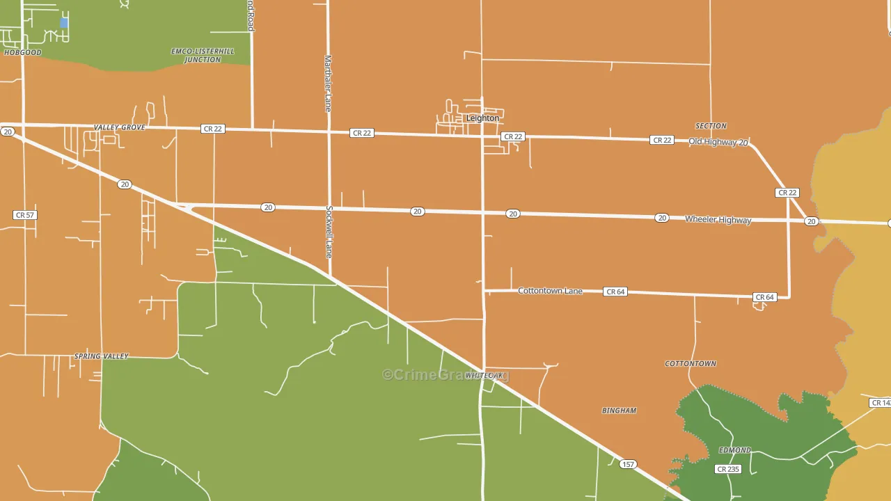 35646, AL Map of Theft Rates