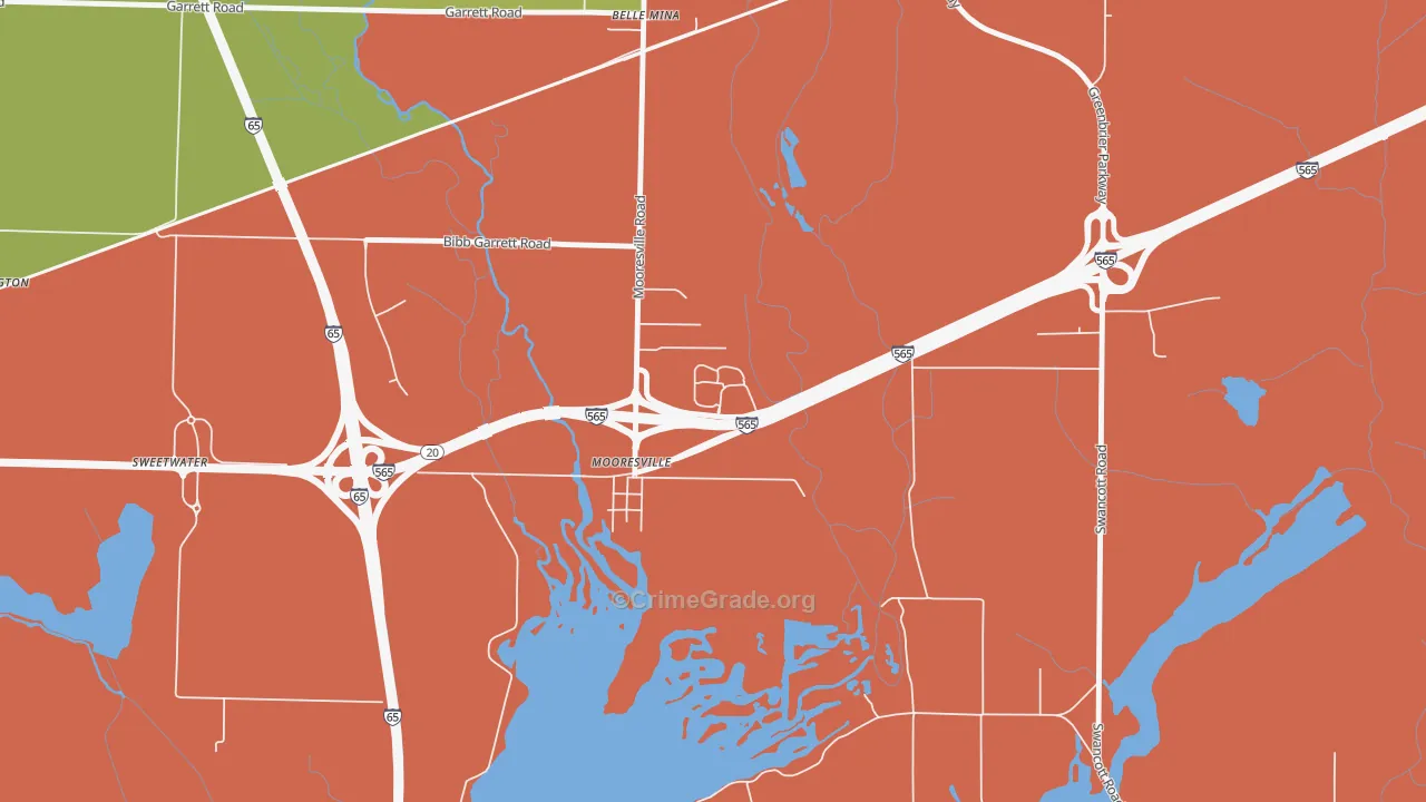 35649, AL Map of Theft Rates