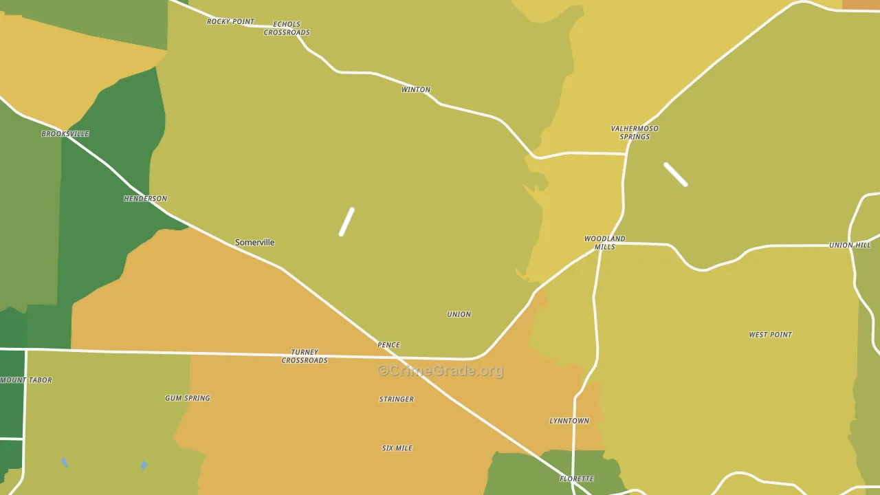 35670, AL Map of Theft Rates