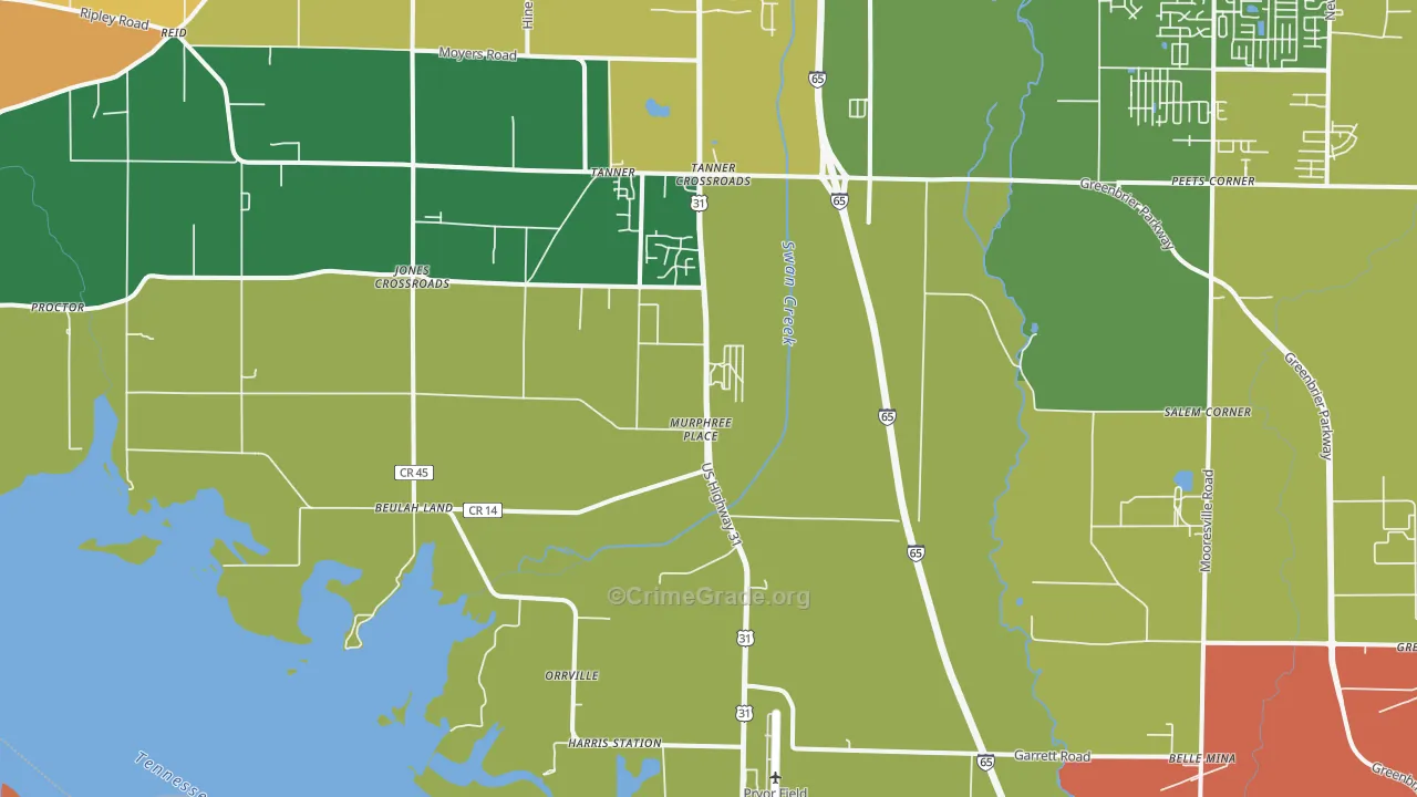 35671, AL Map of Theft Rates