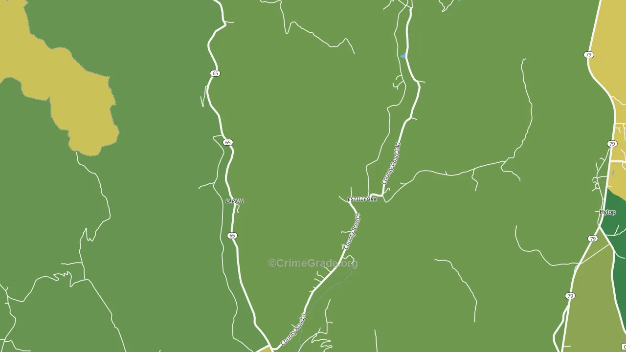 35745, AL Map of Theft Rates