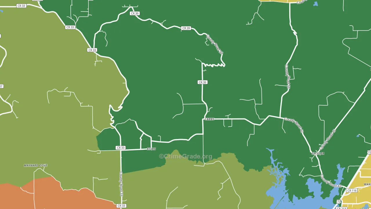 35746, AL Map of Theft Rates