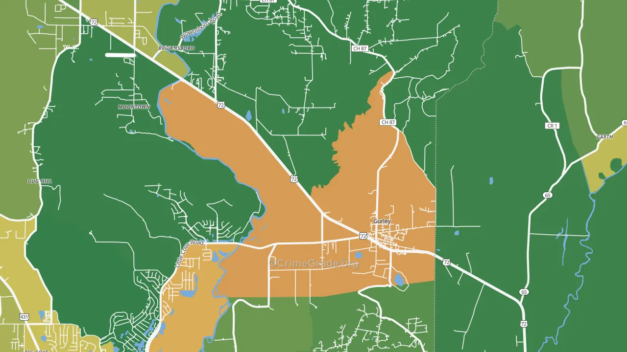 35748, AL Map of Theft Rates
