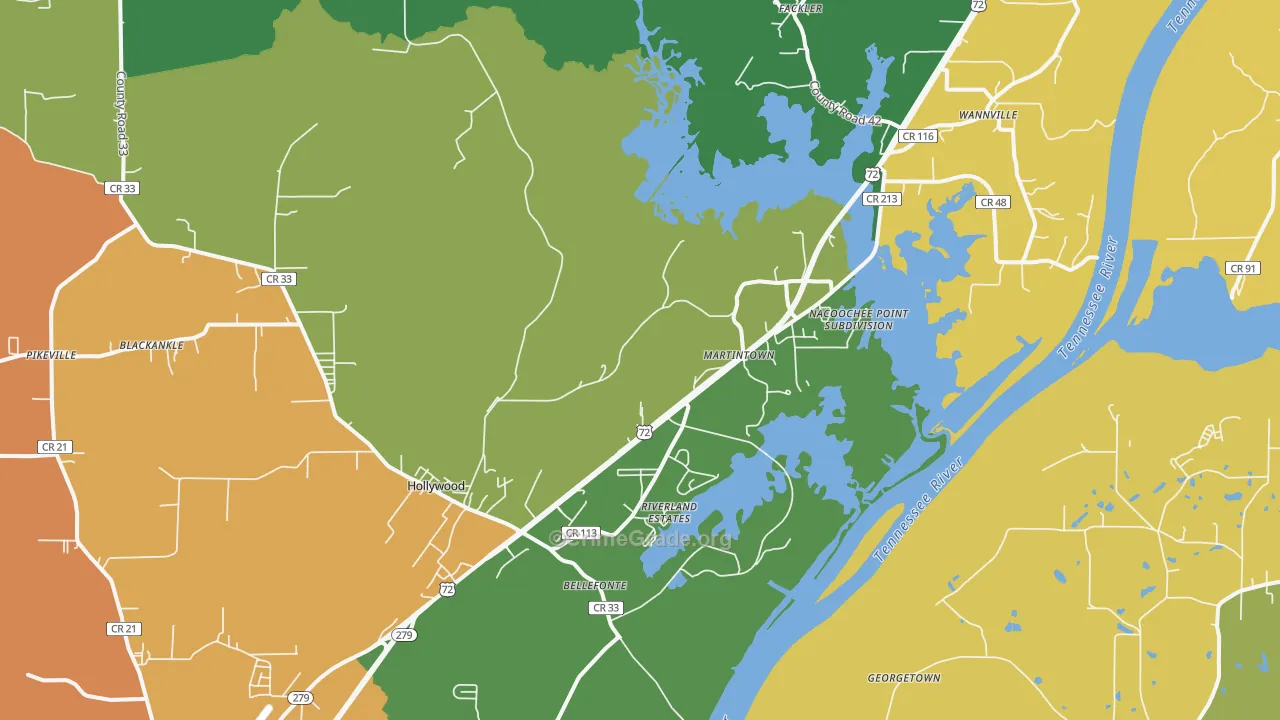 35752, AL Map of Theft Rates