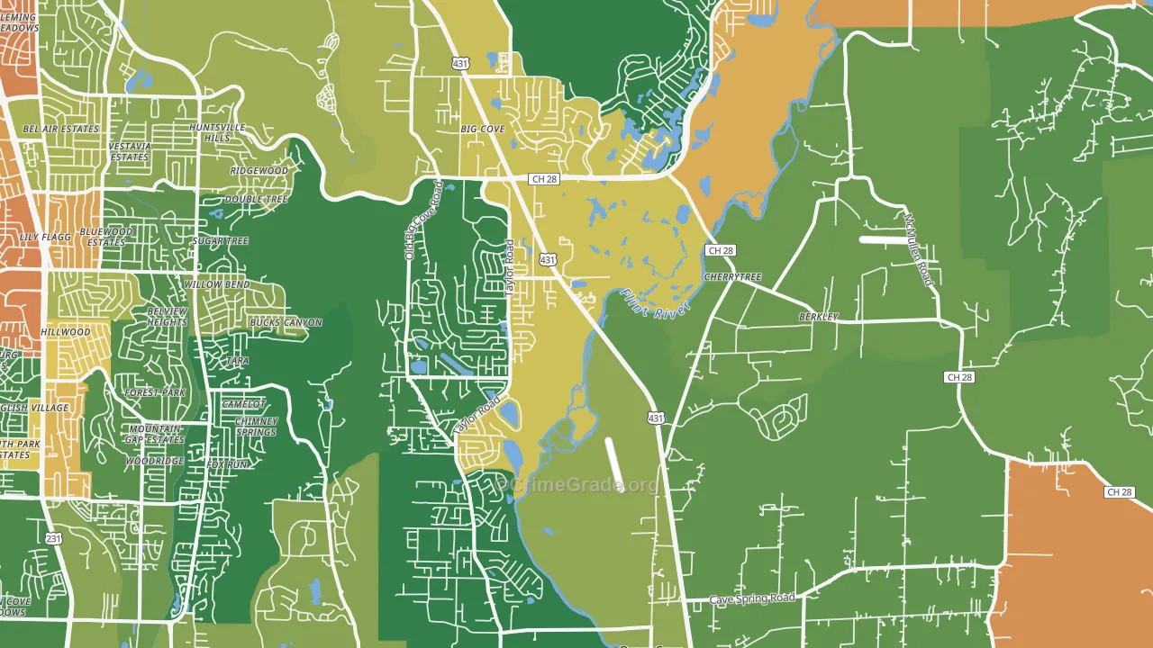 35763, AL Map of Theft Rates