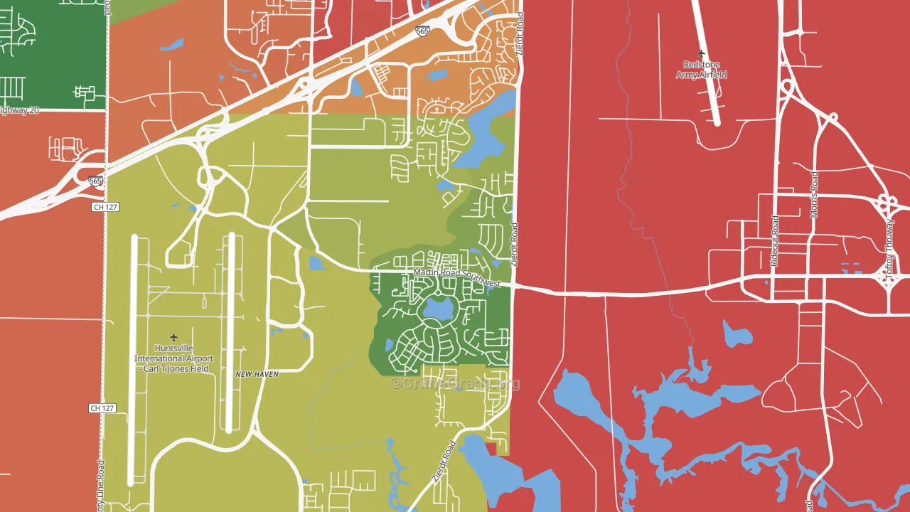 35824, AL Map of Theft Rates