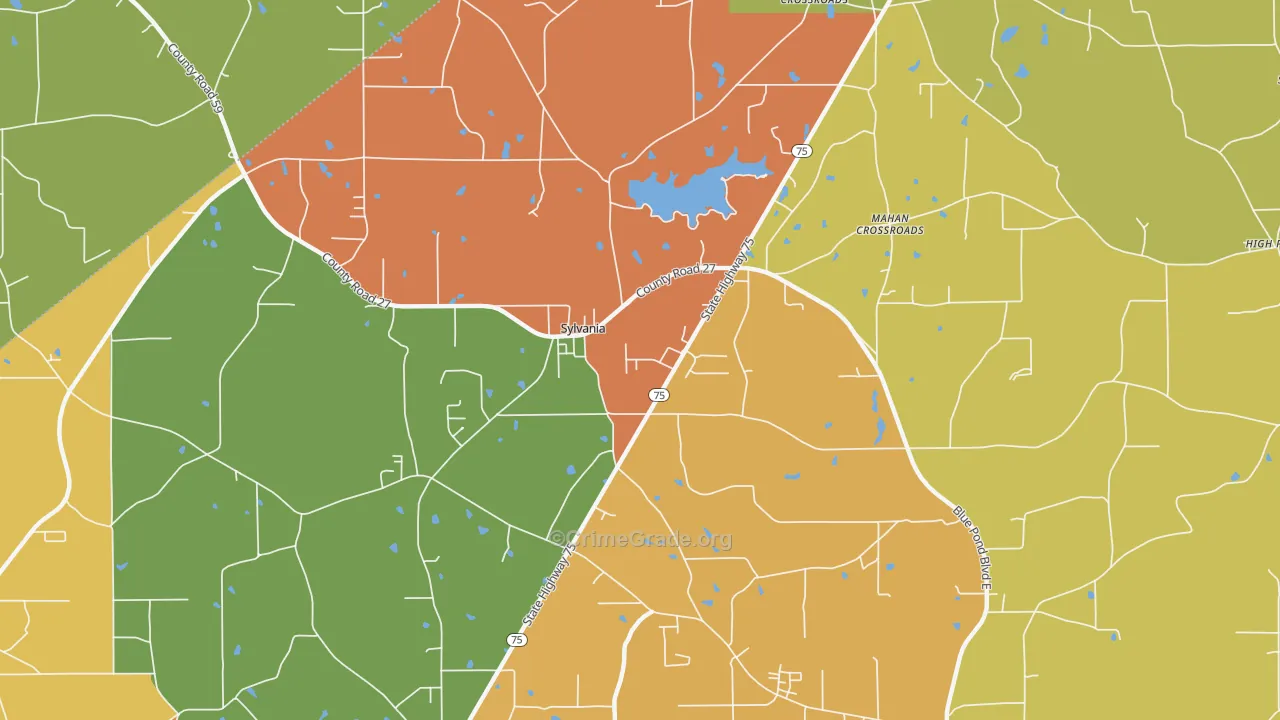35988, AL Map of Theft Rates