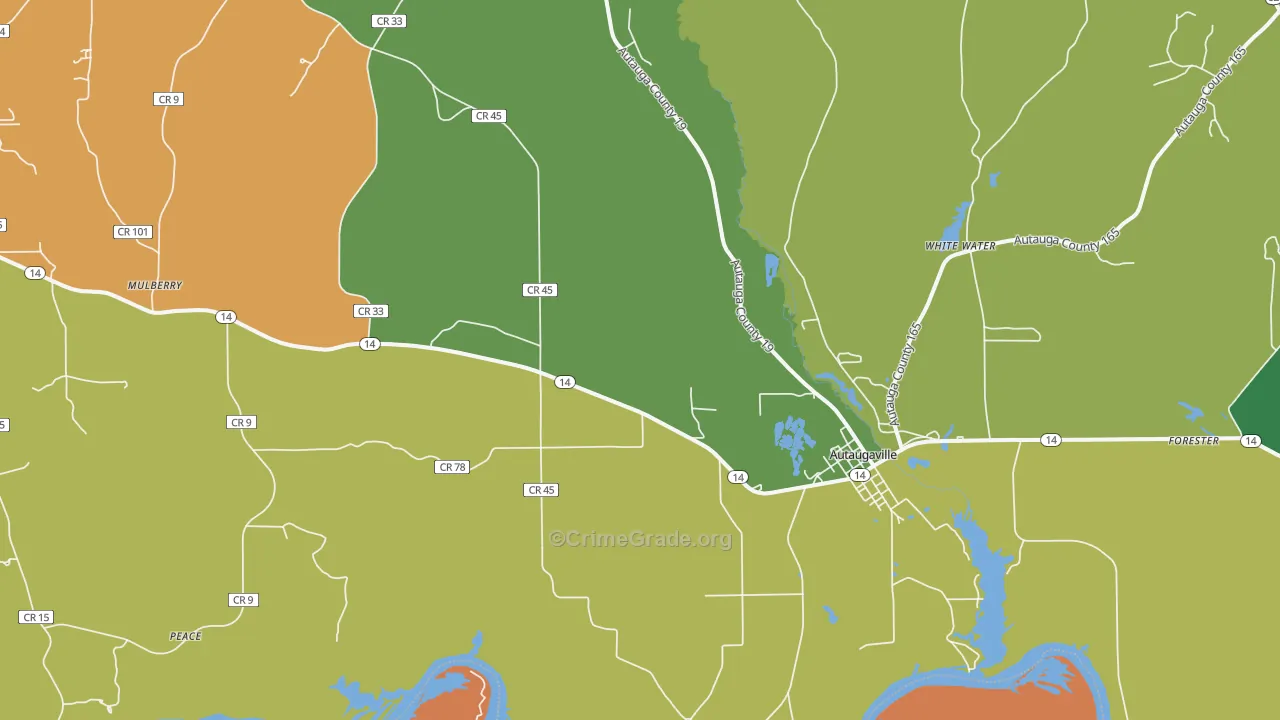 36003, AL Map of Theft Rates