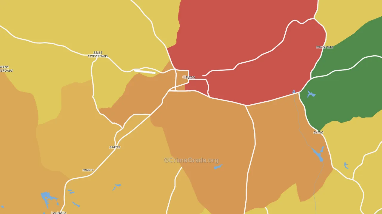 36016, AL Map of Theft Rates
