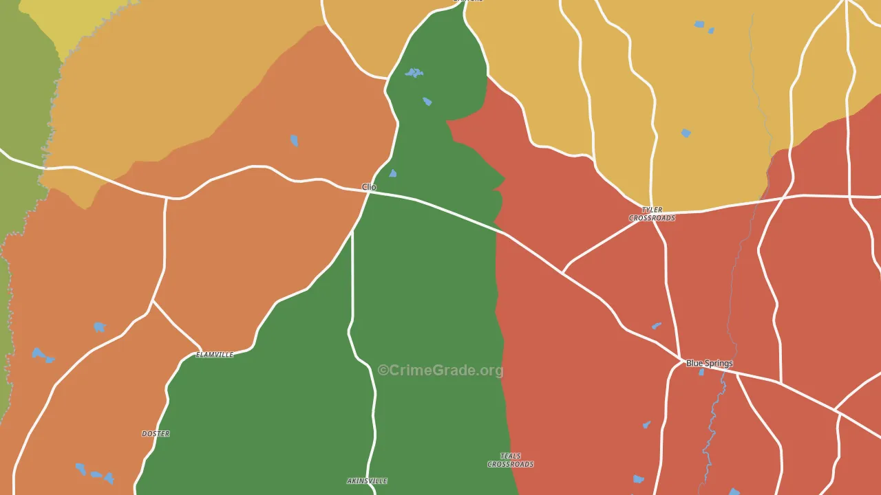 36017, AL Map of Theft Rates
