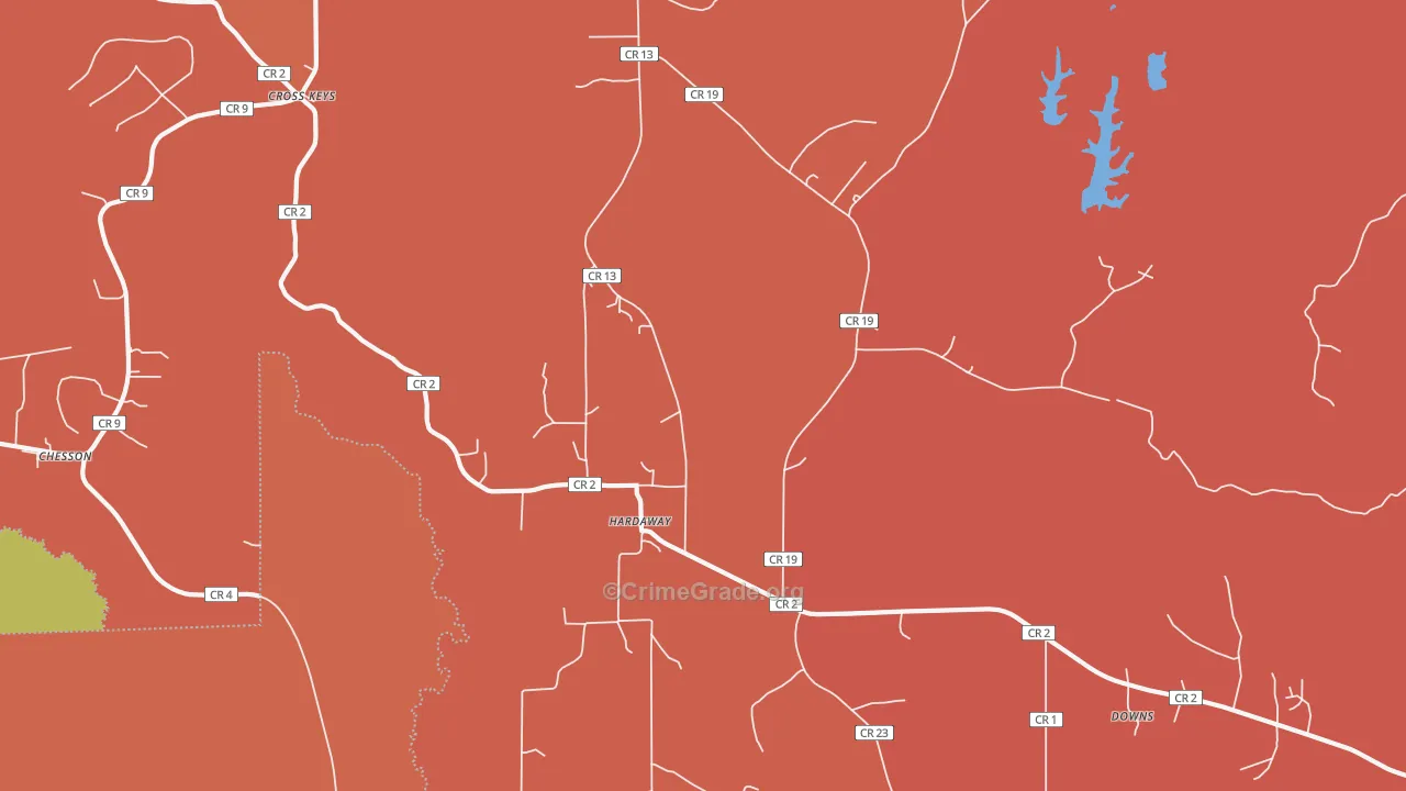 36039, AL Map of Theft Rates