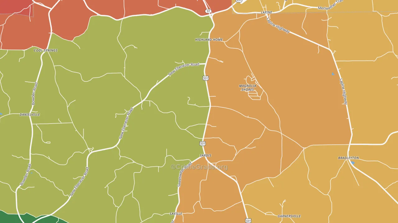 36041, AL Map of Theft Rates