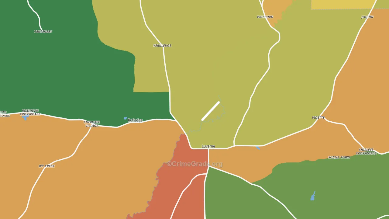 36049, AL Map of Theft Rates