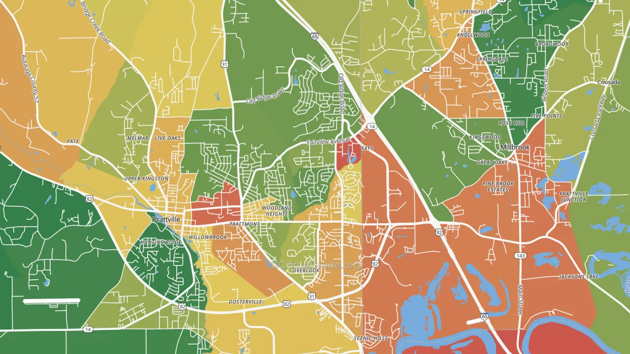 36066, AL Map of Theft Rates