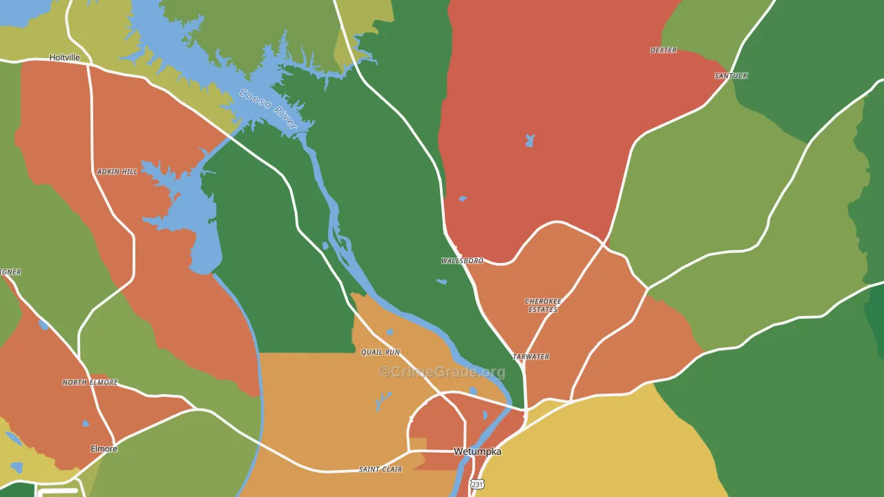 36092, AL Map of Theft Rates