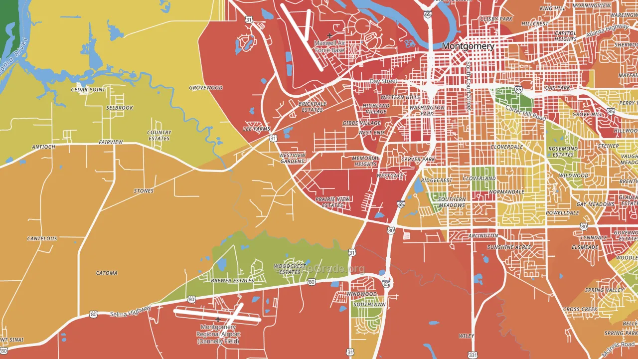 36108, AL Map of Theft Rates