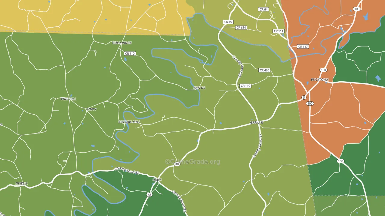 36263, AL Map of Theft Rates