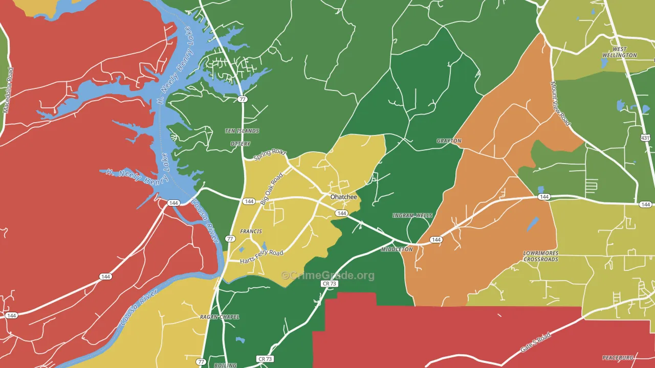 36271, AL Map of Theft Rates