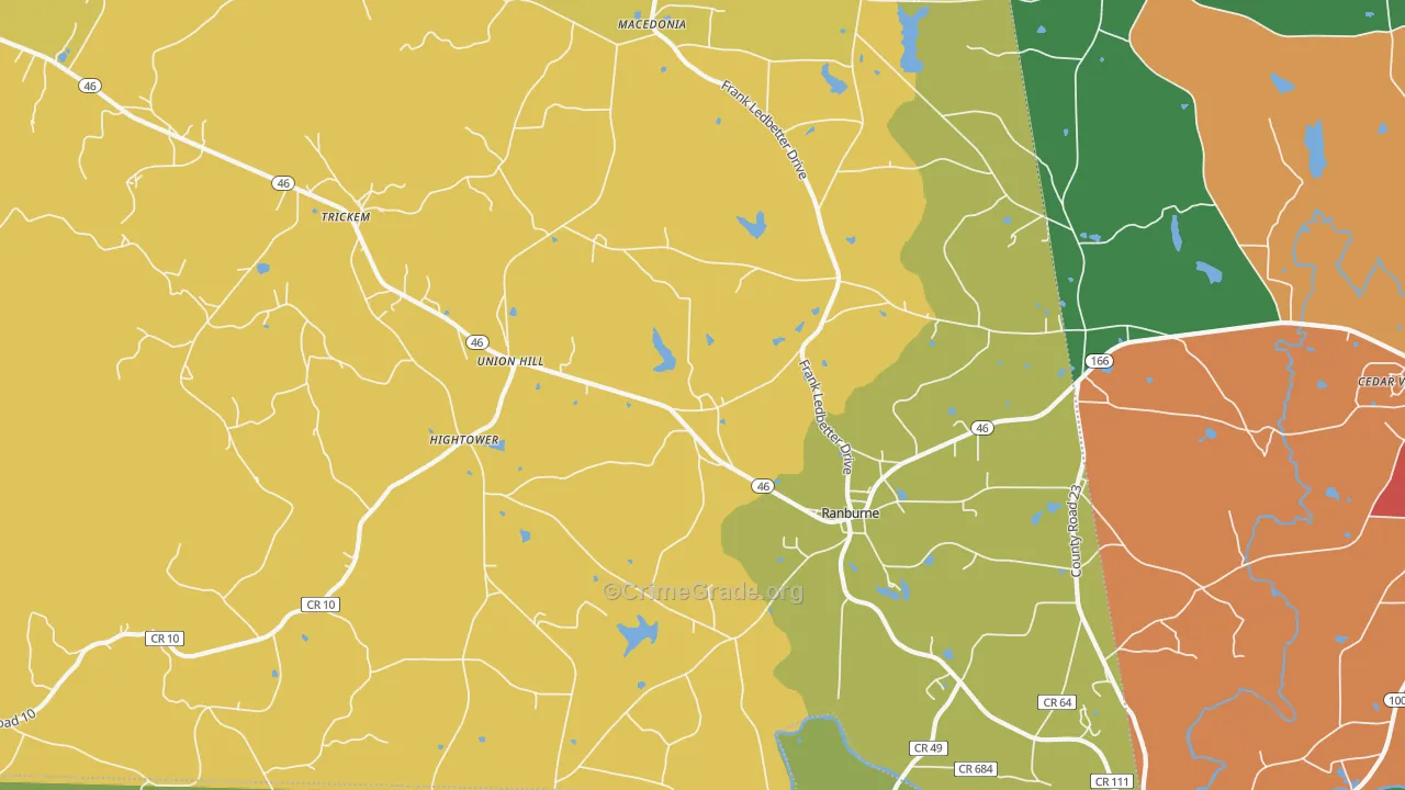 36273, AL Map of Theft Rates