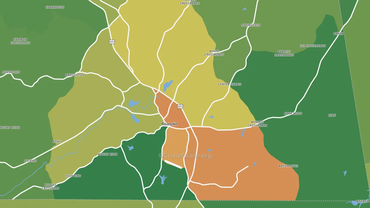 36274, AL Map of Theft Rates