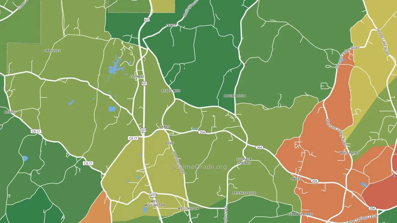 36279, AL Map of Theft Rates
