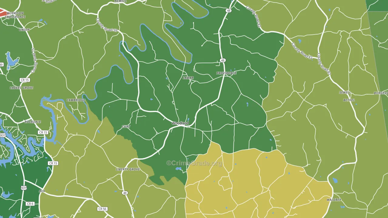 36280, AL Map of Theft Rates