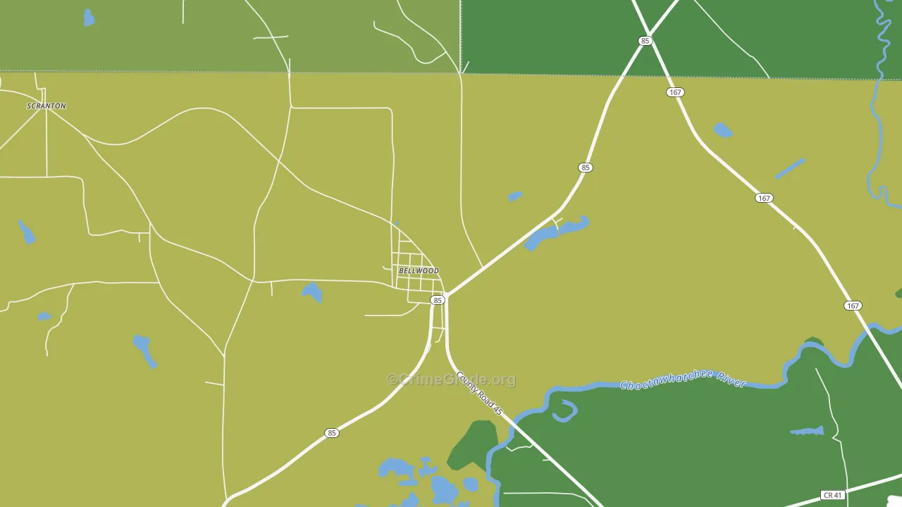 36313, AL Map of Theft Rates