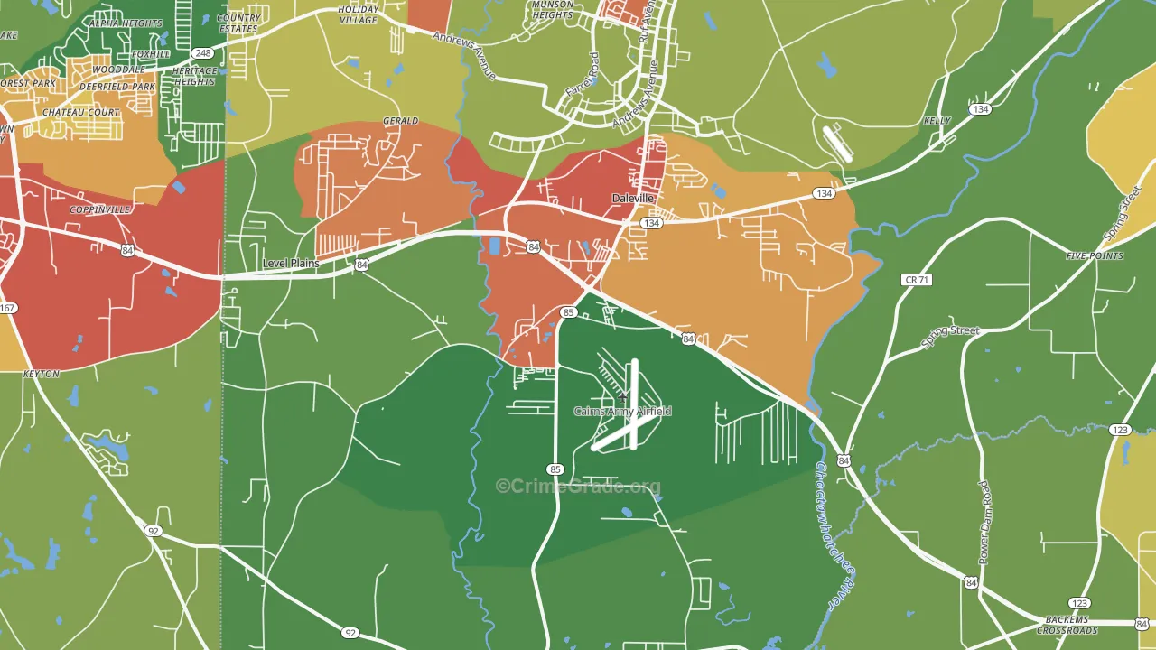 36322, AL Map of Theft Rates