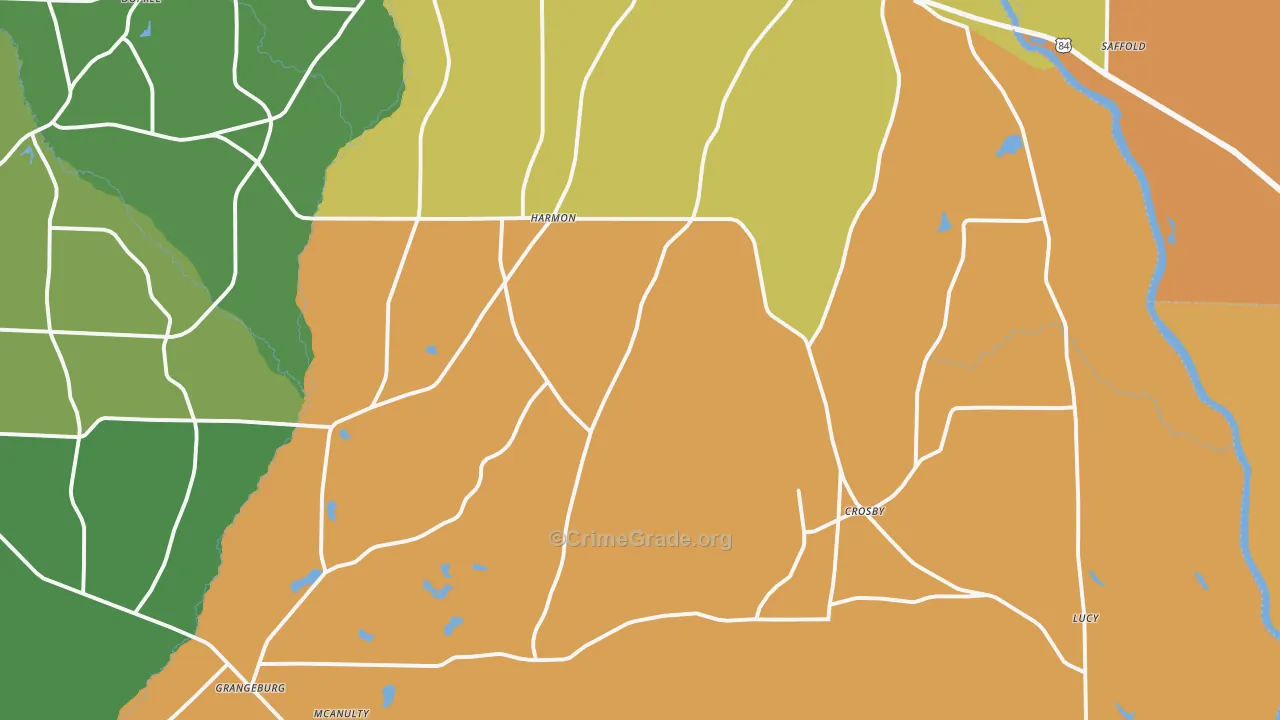 36343, AL Map of Theft Rates