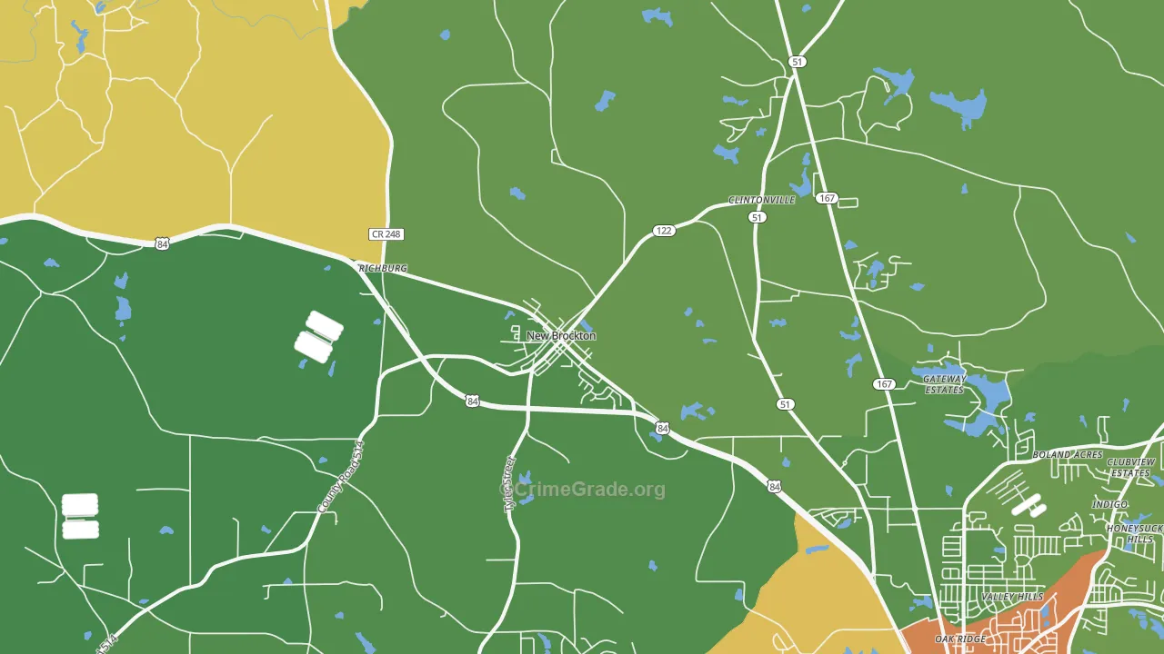 36351, AL Map of Theft Rates