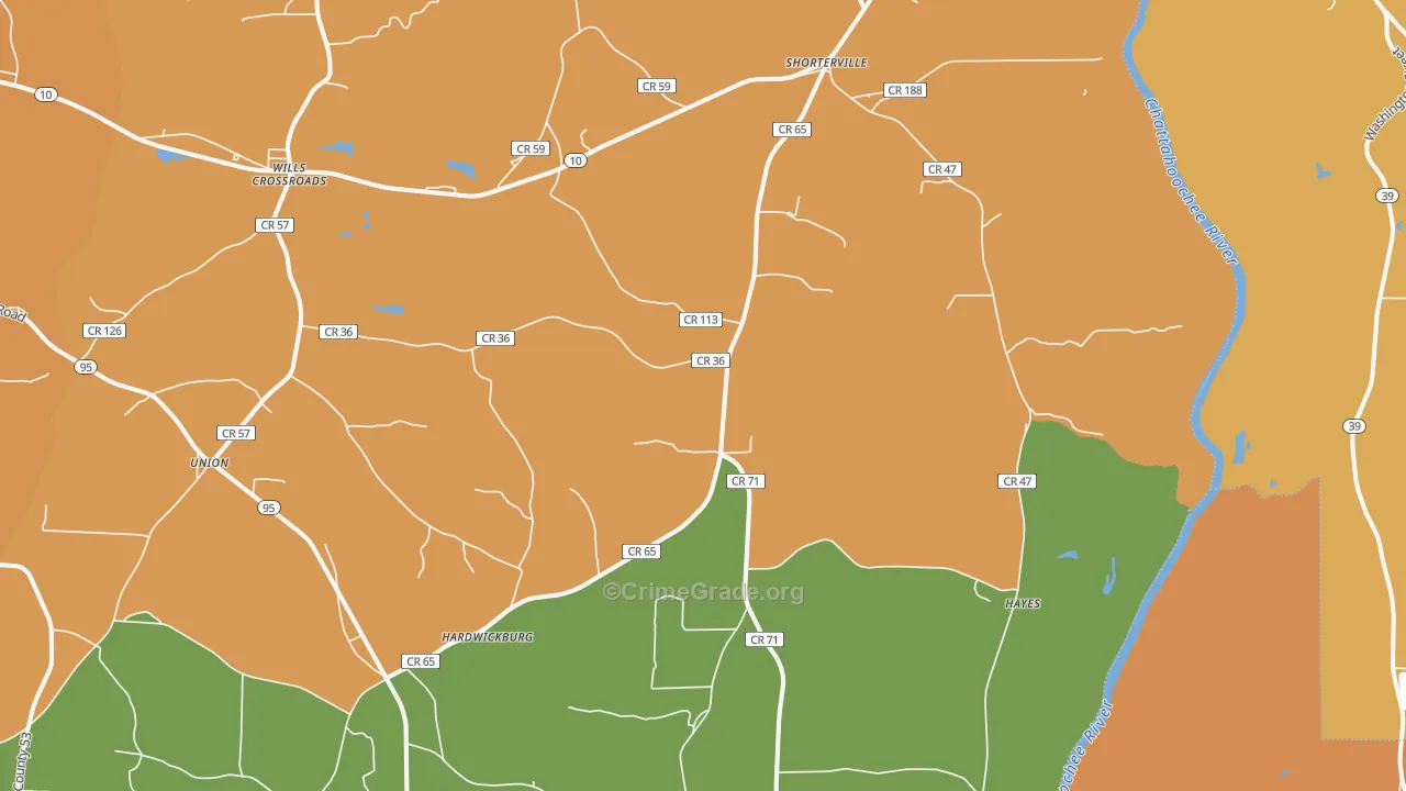 36373, AL Map of Theft Rates